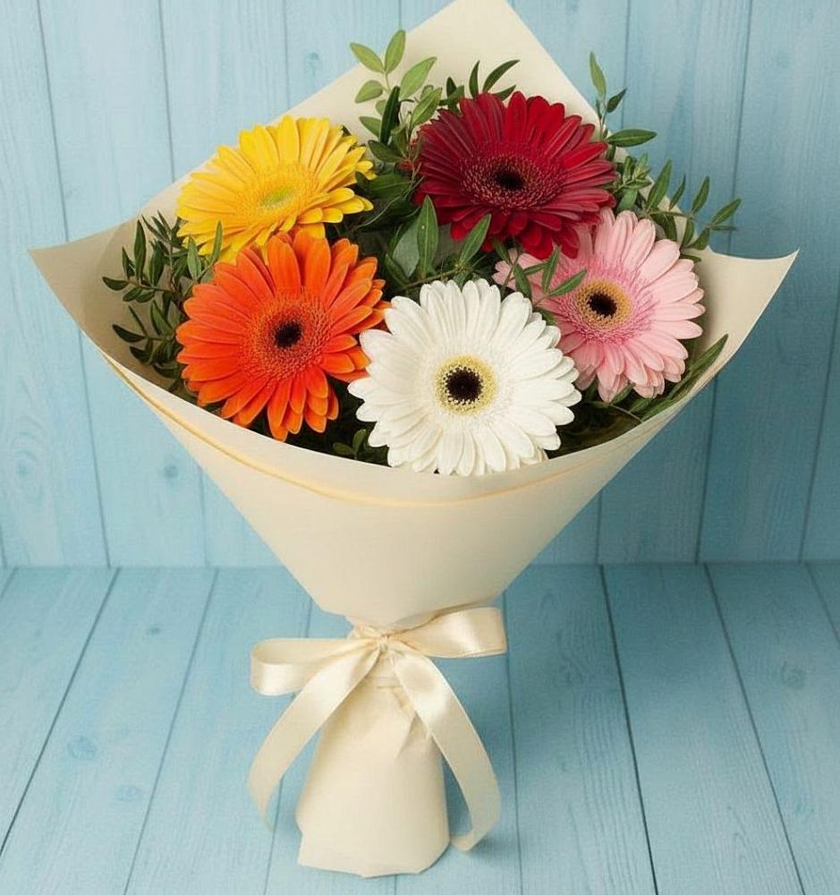 Букет цветов из: Герберы в Землянске