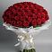 Букет 101 Красная роза Блэк Мэджик в Землянске