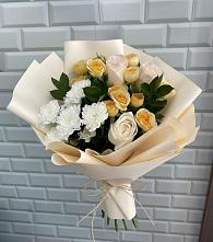 Букет цветов из:  Розы и Хризантемы в Землянске