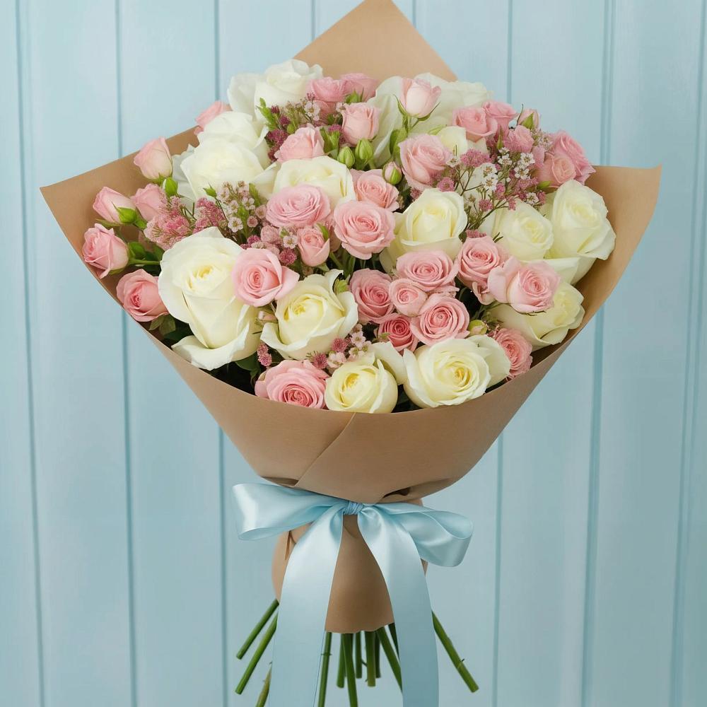 Букет цветов из: Розы в Землянске