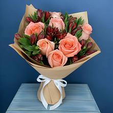 Букет цветов из:  Розы и Альстромерии #REPLACE_PRED# Землянске