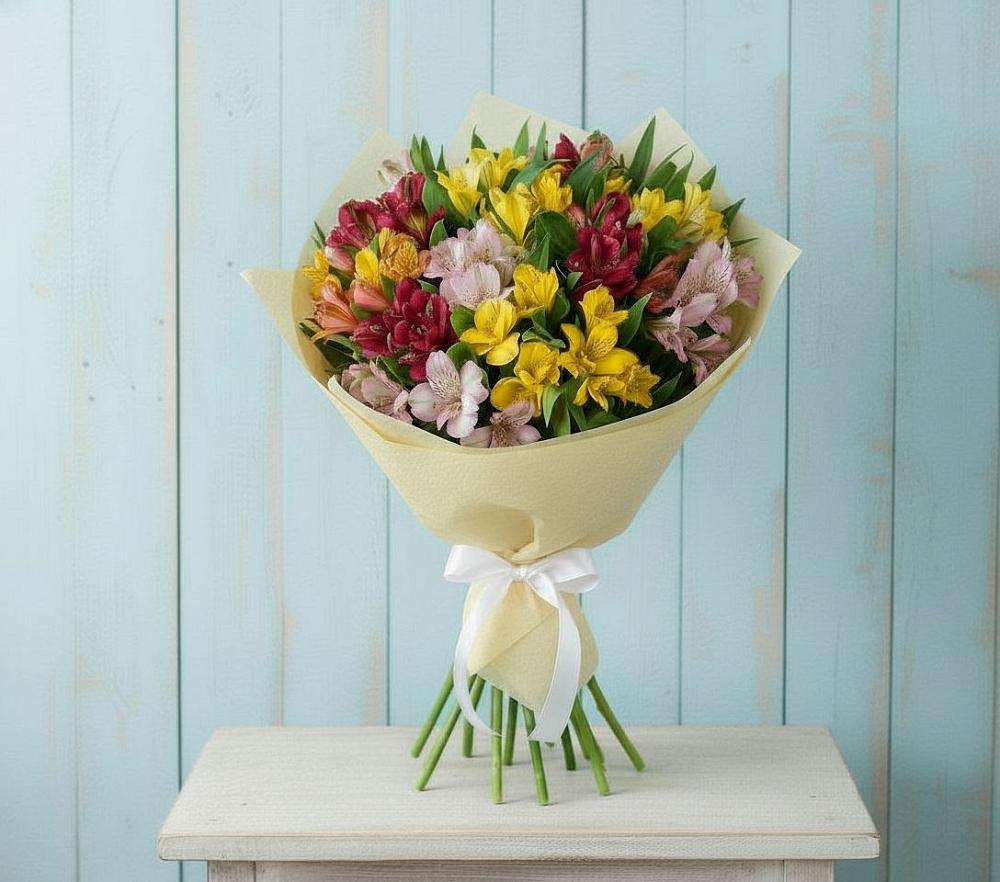 Букет цветов из: Альстромерии в Землянске