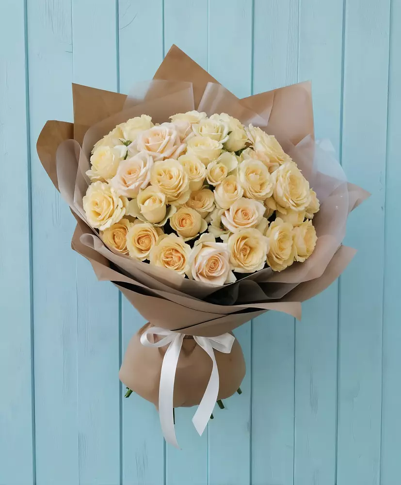 Букет Кремовое облако в Землянске