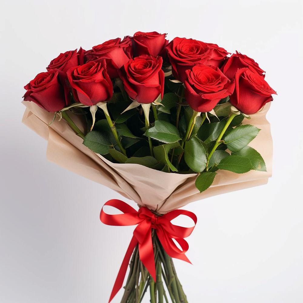 Букет 11 Красных роз Эдлесс Лав в Землянске